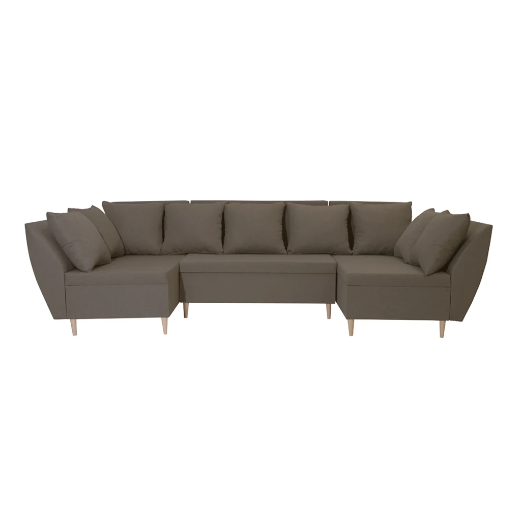 Schlafsofa mit Schlaffunktion ALI-U Braun