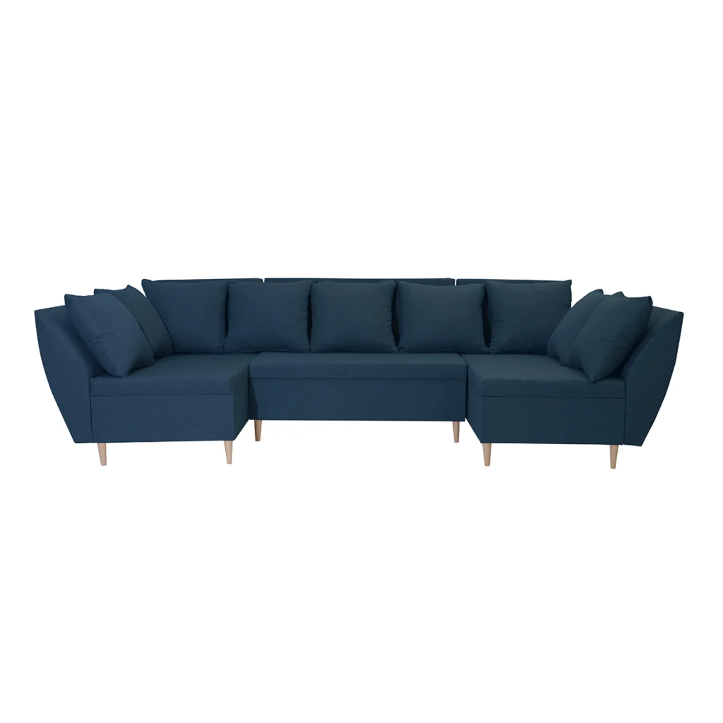 Schlafsofa mit Schlaffunktion ALI-U Marineblau