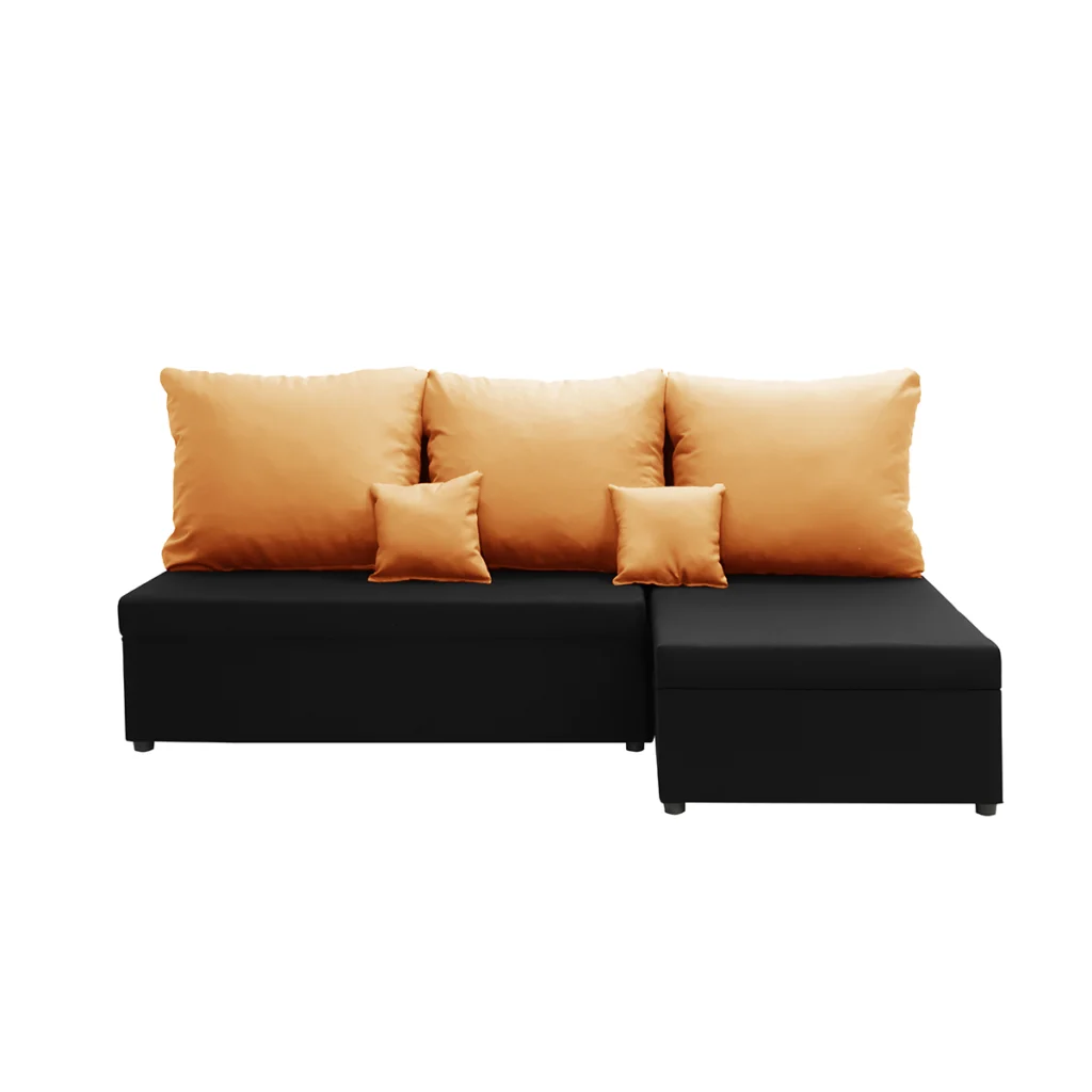 Schwarz/orange